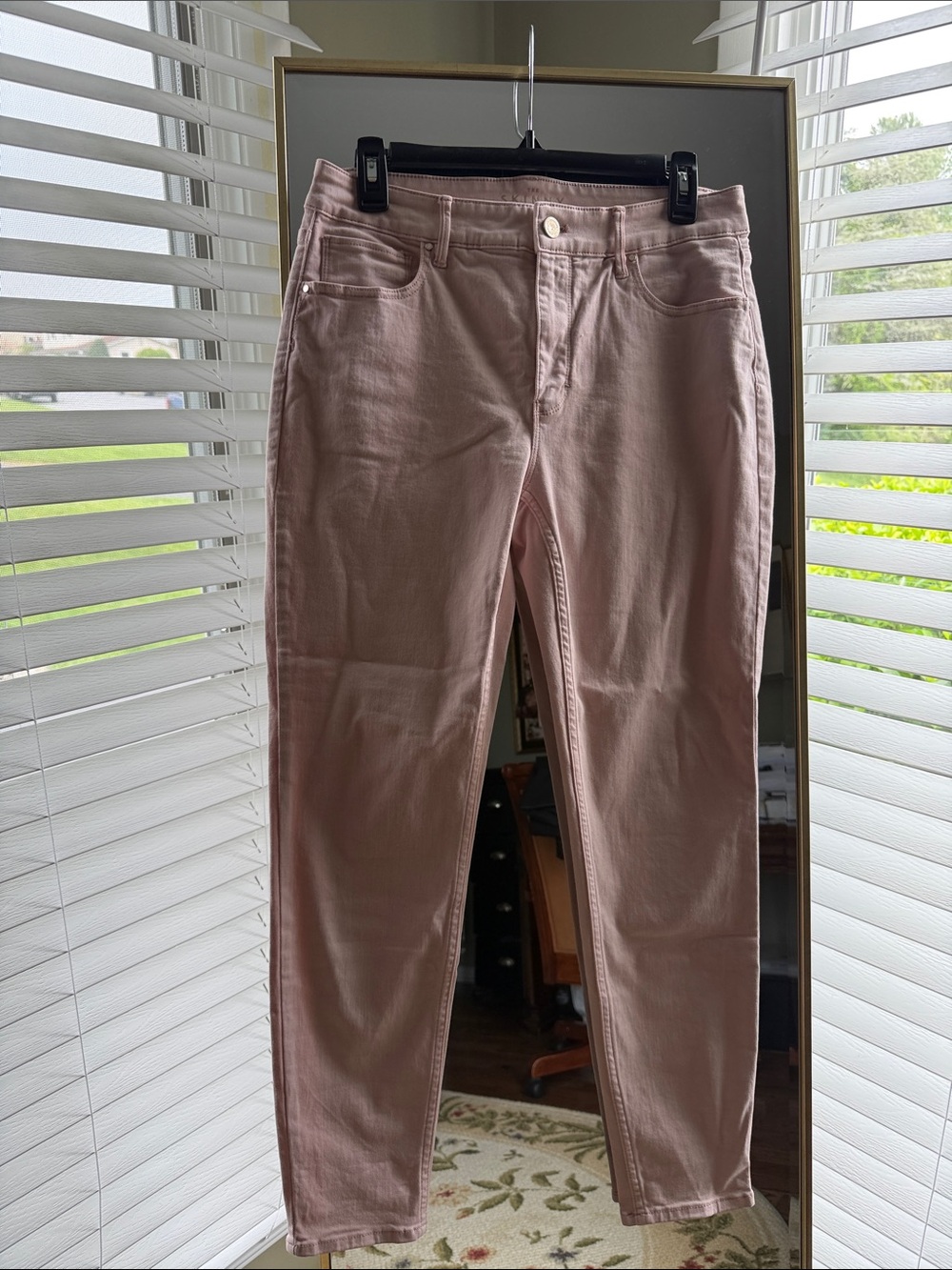 White House Black Market Dusty Pink Skinny Jeans